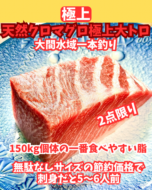 02010天然クロマグロ大トロ（500ｇＵＰ）（真空冷凍ブロック）