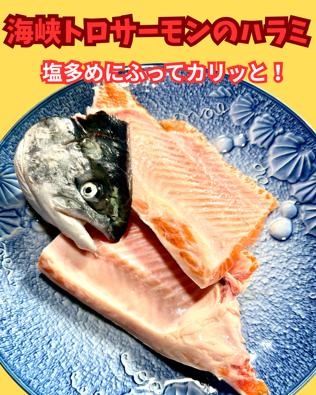 02061海峡サーモンの大トロハラミ（400gUP）（真空冷凍）