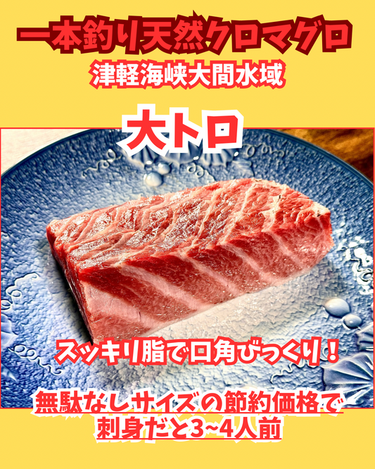 02010天然クロマグロ大トロ（350ｇＵＰ）（真空冷凍ブロック）
