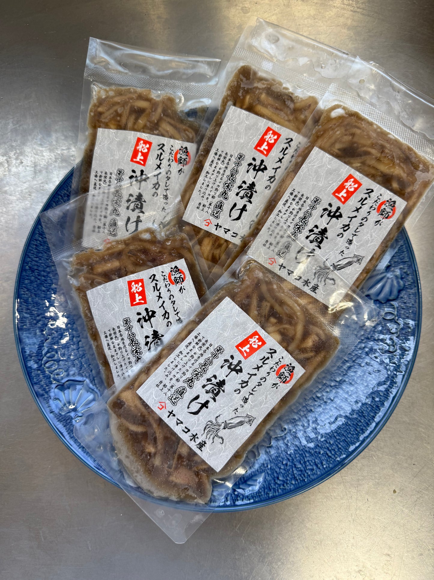 22001真いかの船上沖漬け（100ｇ×５セット冷凍）