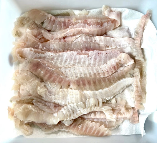 02013天然冬ひらめエンガワ（220ｇＵＰ）（真空冷凍）